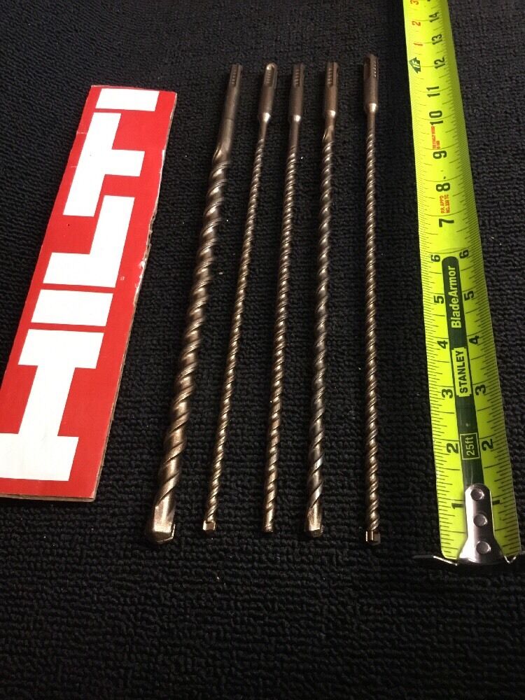 HILTI SET OF BITS SDS PLUS 1/2", 1/4", 5/16" PREOWNED, FREE HAT