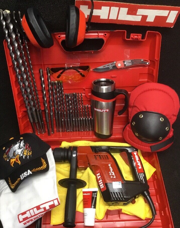 HILTI TE 5 HAMMER DRILL PREOWNED,REINFORCED HANDLE, FREE COFFEE MUG