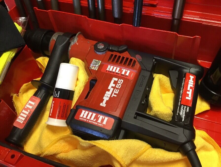 HILTI TE 55, L@@K, EXCELLENT CONDITION, FREE HILTI THERMO & EXTRAS, FAST SHIP