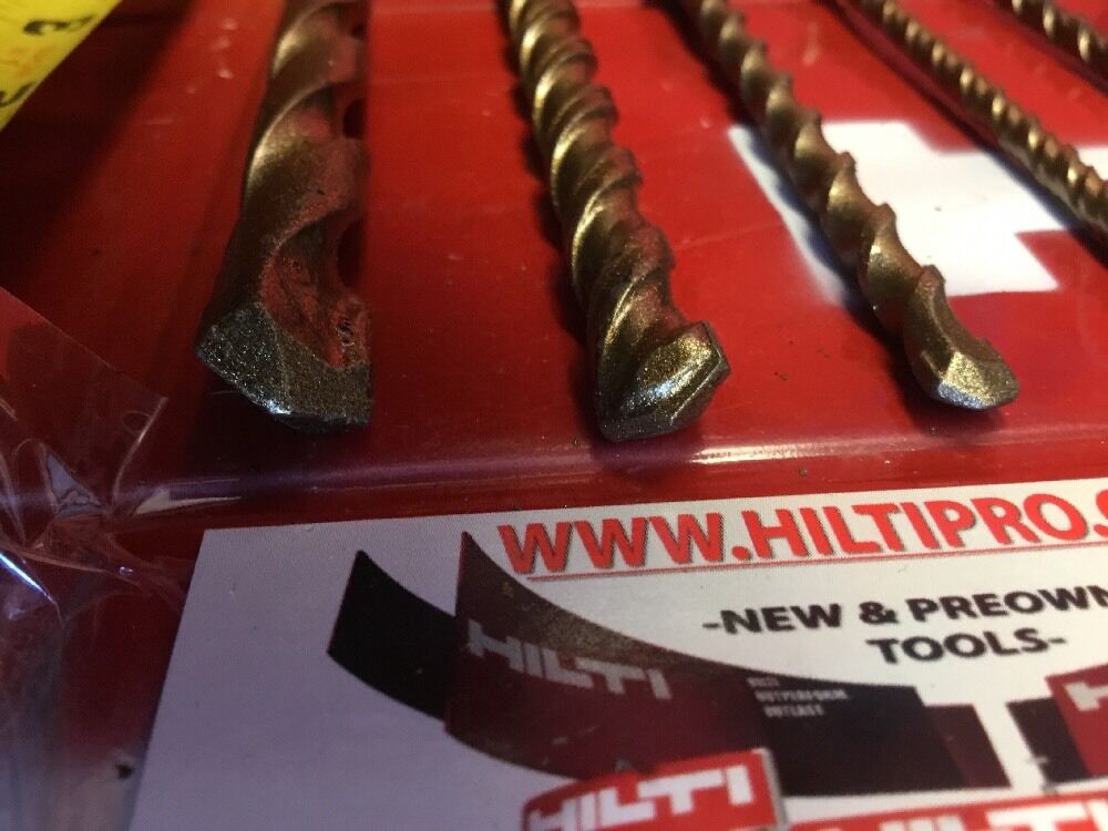 HILTI DRILL BIT 1/2", 3/8", 1/4" SDS PLUS, SET OF 5,