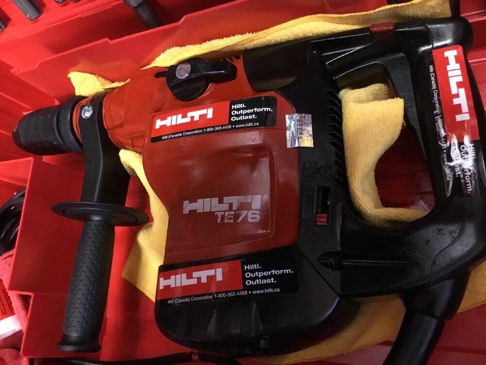 HILTI TE 76 PREOWNED, L@@K ,FREE LASER METER, BITS, CHISEL, EXTRAS, FAST SHIP