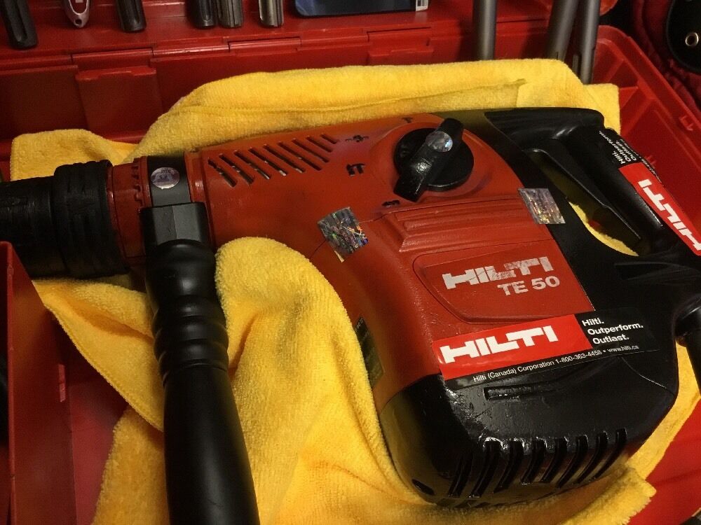 HILTI TE 50, PREOWNED, FREE TABLET, CORE BITS, CHISEL, FAST SHIP