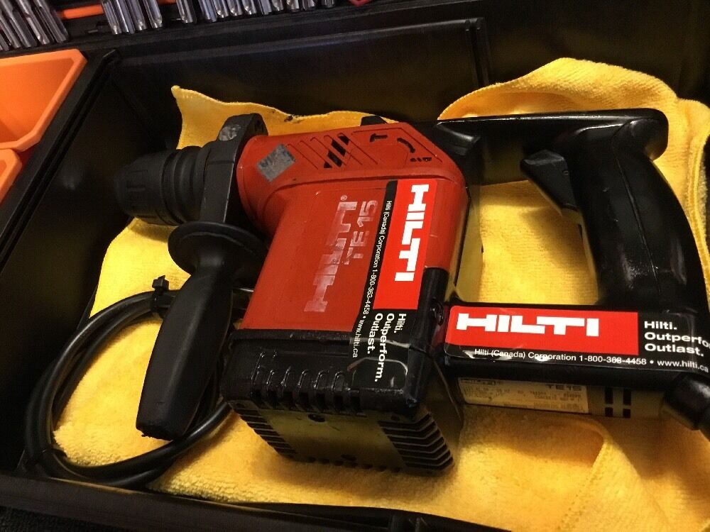 HILTI TE 15, PREOWNED, FREE LASER METER, BITS, AND MORE