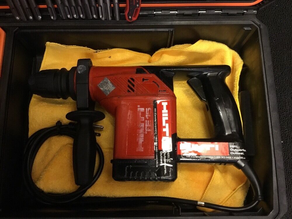 HILTI TE 15, PREOWNED, FREE LASER METER, BITS, AND MORE