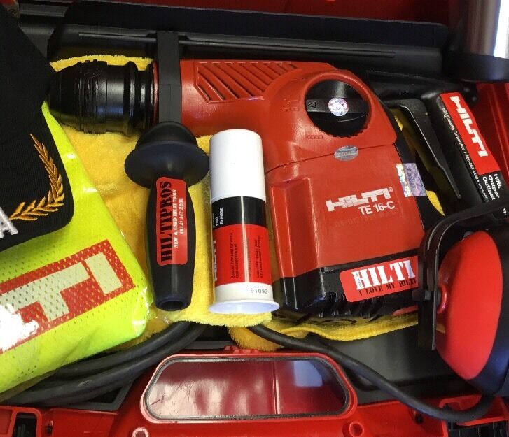 HILTI TE 16-C HAMMER DRILL, PREOWNED, FREE EXTRAS AND BITS