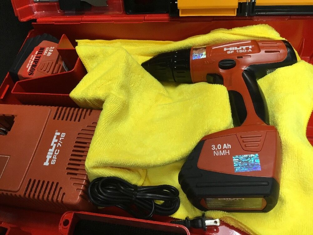 HILTI SF 150-A CORDLESS DRILL SET, PREOWNED, FREE BITS, HILTI SID 2-A,