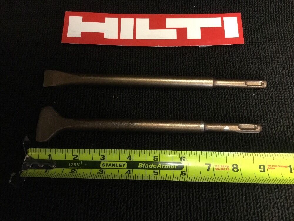 HILTI CHISEL SDS PLUS FLAT 1-3/8 X 9" AND 3/4" X 9-1/2",