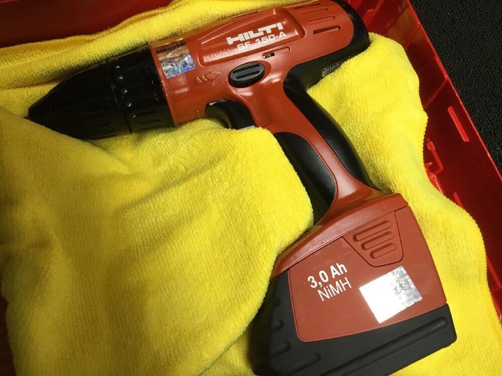 HILTI SF 150-A CORDLESS DRILL SET, PREOWNED, FREE BITS, HILTI SID 2-A,