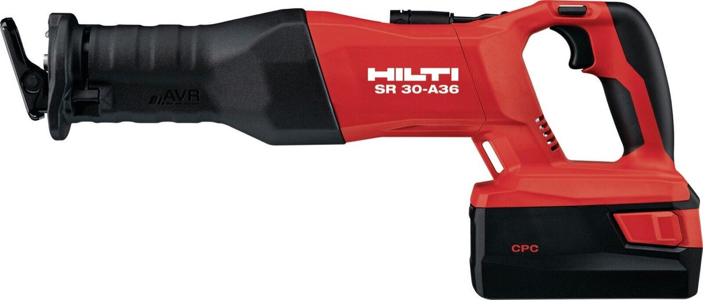 HILTI SR 30-A 36 CORDLESS RECIPROCATING SAW , 5.2 AMPS HEAVY DUTY