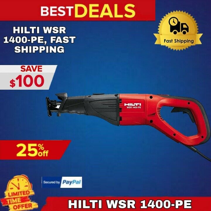 HILTI WSR 1400-PE RECIPROCATING SAW, BRAND NEW, AVR & SMART POWER