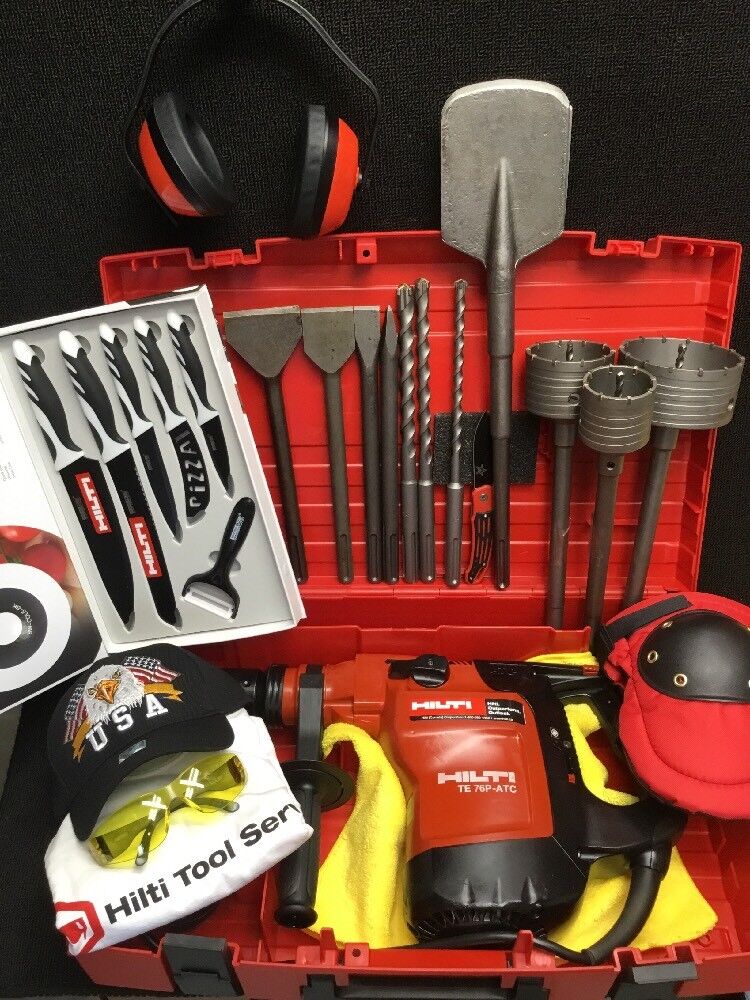 HILTI TE 76-ATC PREOWNED, FREE SET OF KNIFE, BITS, A LOT OF EXTRAS, FAST SHIP