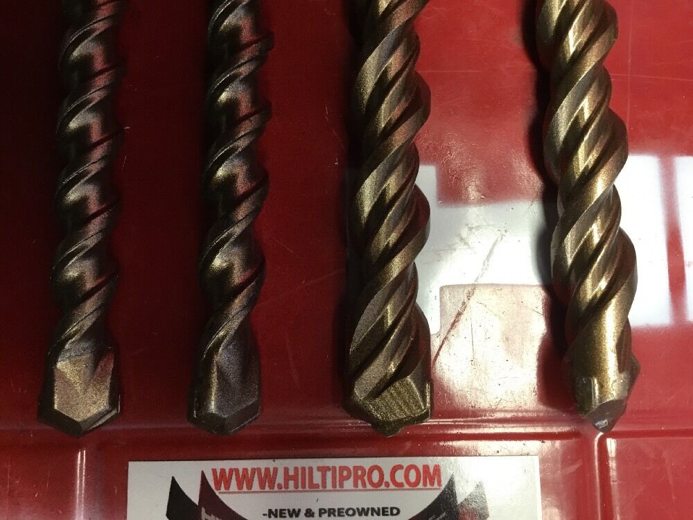 HILTI DRILL BIT 5/8", 3/4" SDS PLUS, SET OF 4,