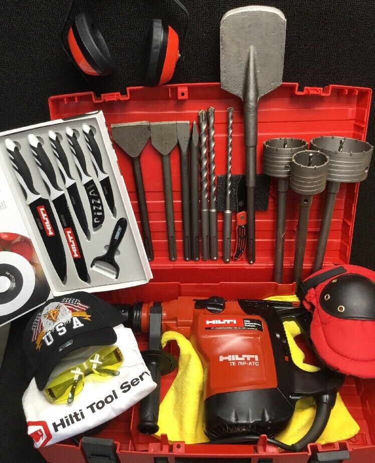 HILTI TE 76-ATC PREOWNED, FREE SET OF KNIFE, BITS, A LOT OF EXTRAS, FAST SHIP