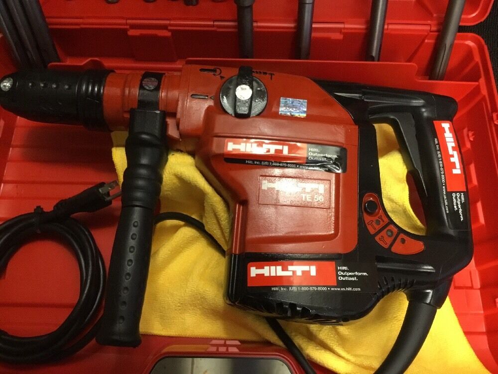 HILTI TE 56, PREOWNED, FREE THERMO, BITS, CHISELS, A LOT OF EXTRA , FAST SHIP