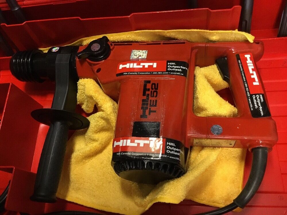 HILTI TE 52 PREOWNED, FREE LASER METER, BITS AND CHISELS, FAST SHIP