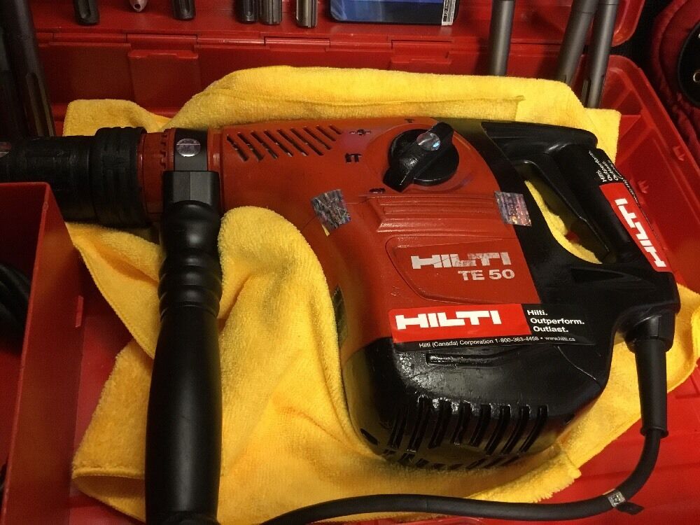 HILTI TE 50, PREOWNED, FREE TABLET, CORE BITS, CHISEL, FAST SHIP