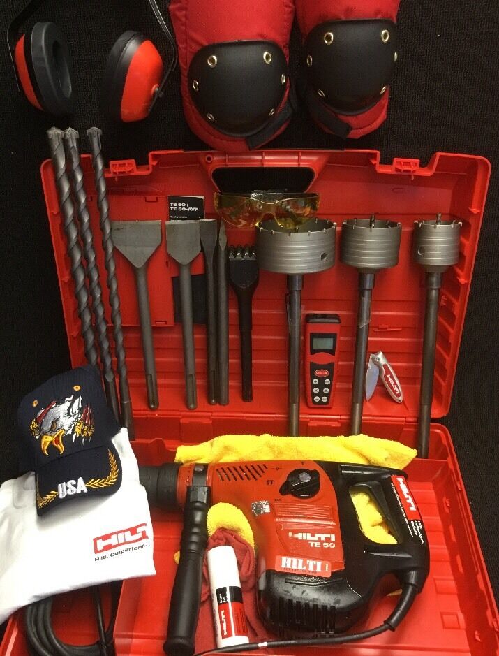 HILTI TE 50, PREOWNED, FREE BITS & CHISEL, LASER DISTANCE METER, FAST SHIP