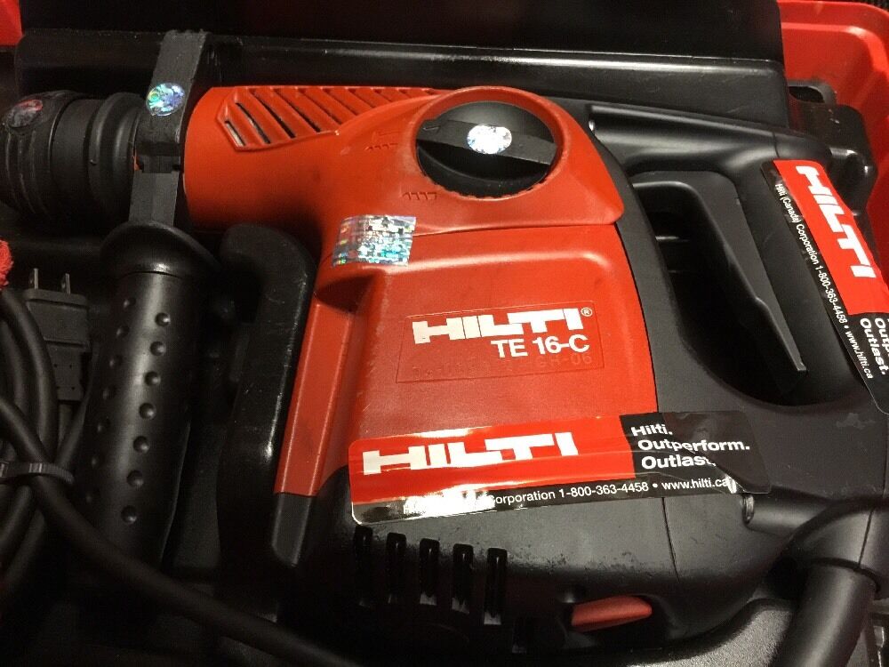 HILTI TE 16-C, GREAT CONDITION, FREE BITS, CHISELS, COFFEE MUG