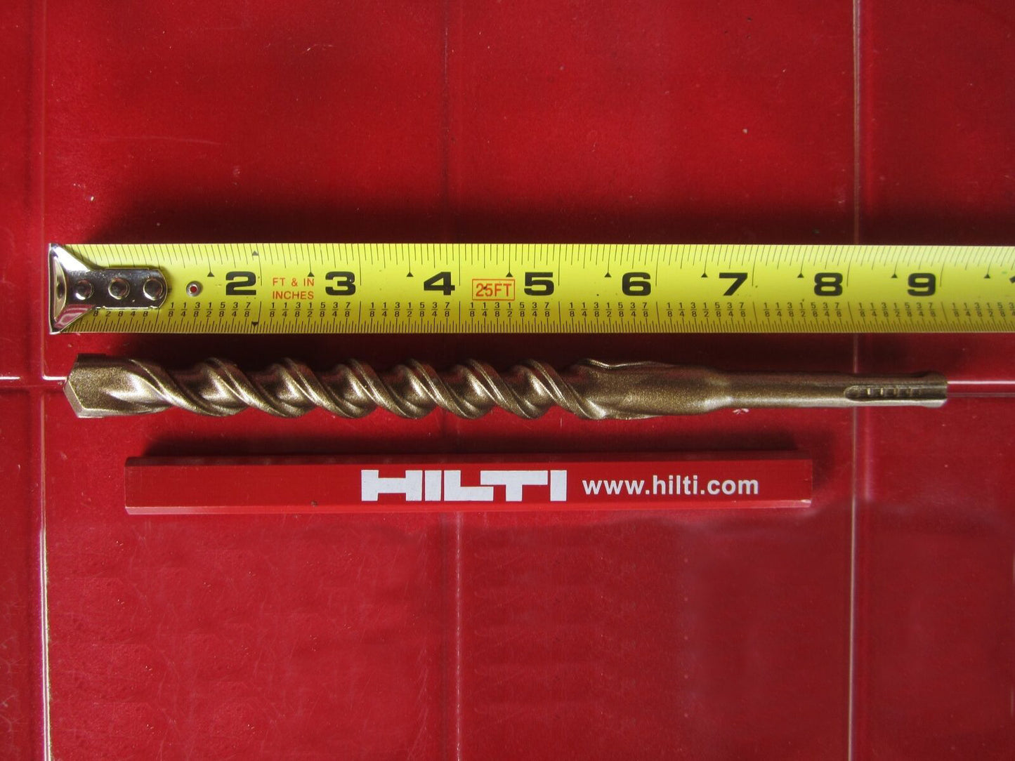 HILTI TE-C 5/8 x 8", SDS PLUS, PREOWNED,FREE HILTI PENCIL,L@@K, FAST SHIPPING