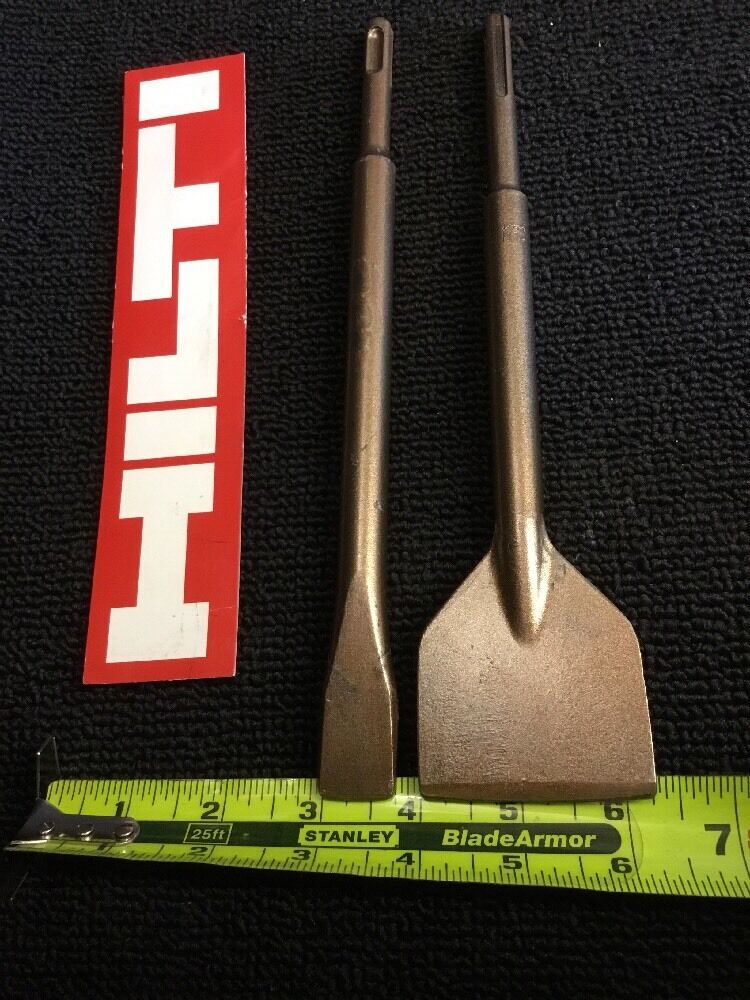 HILTI CHISEL SDS PLUS FLAT 2-1/4" X 9" AND 3/4" X 9", HAT