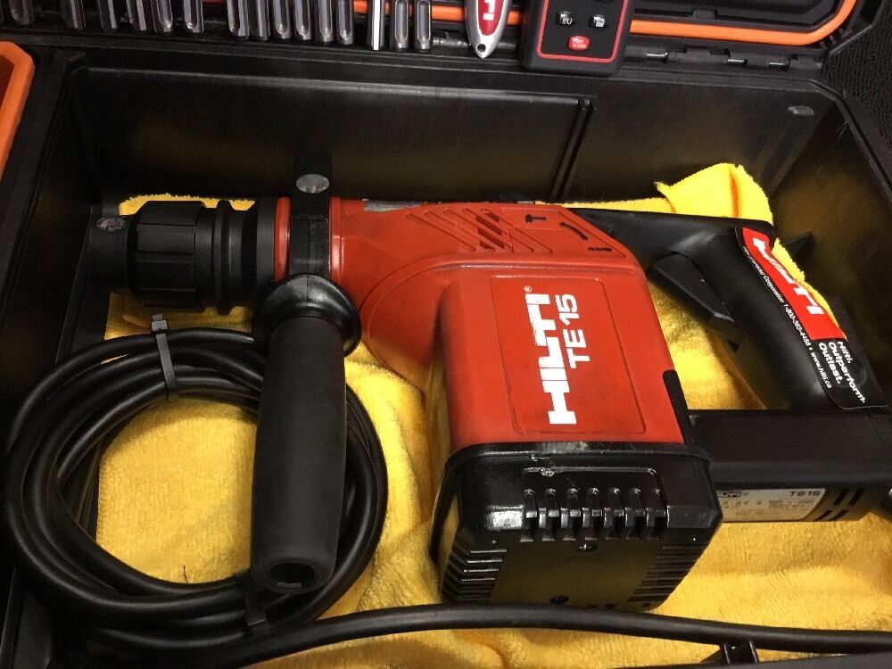 HILTI TE 15, PREOWNED, FREE LASER METER, BITS, EXTRAS