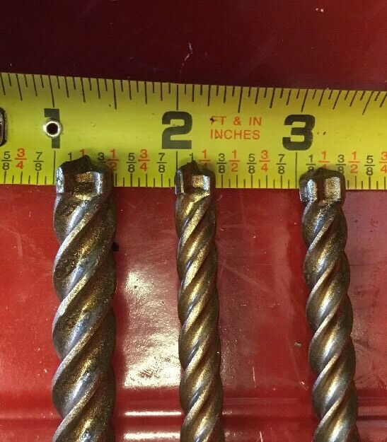 HILTI TE-CX 1/2", 3/8" SDS PLUS, L@@K, SET OF 3, PREOWNED, FREE HAT, FAST SHIP