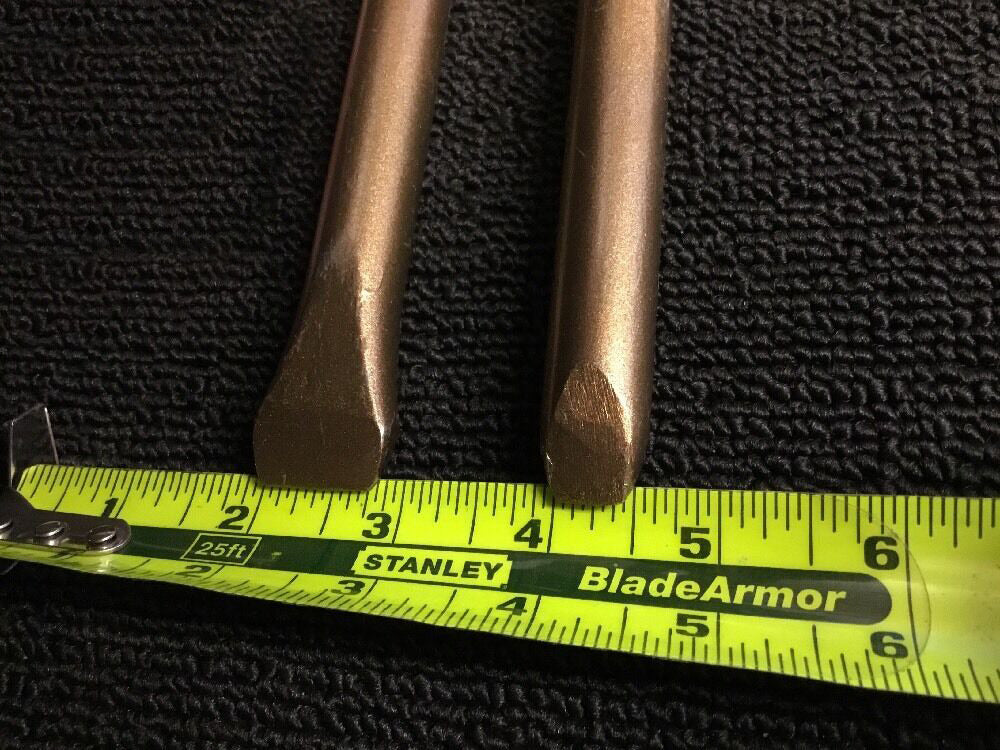 HILTI CHISEL TE F FLAT 3/4" & FLAT 3/8" , PREOWNED, TE 52, TE 55, AND MORE