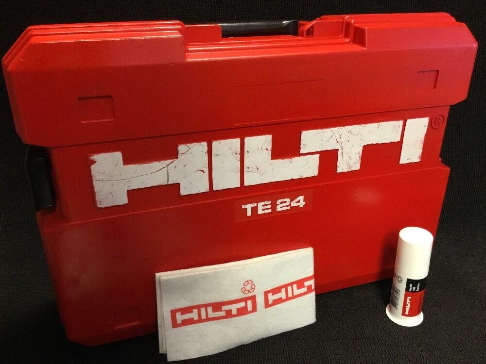 HILTI TE 24 CASE,  PREOWNED, ORIGINAL, FREE HILTI GREASE INCLUDED