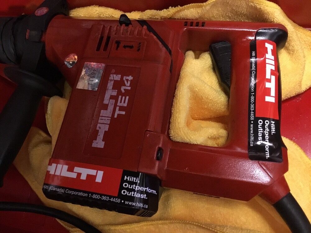 HILTI TE 14 PREOWNED, ORIGINAL, FREE TABLET, BITS, EXTRAS