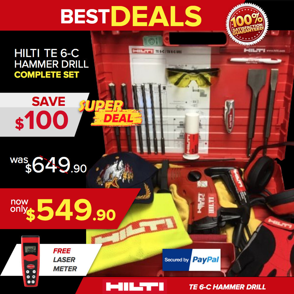 HILTI TE 6-C, PREOWNED, FREE EXTRAS