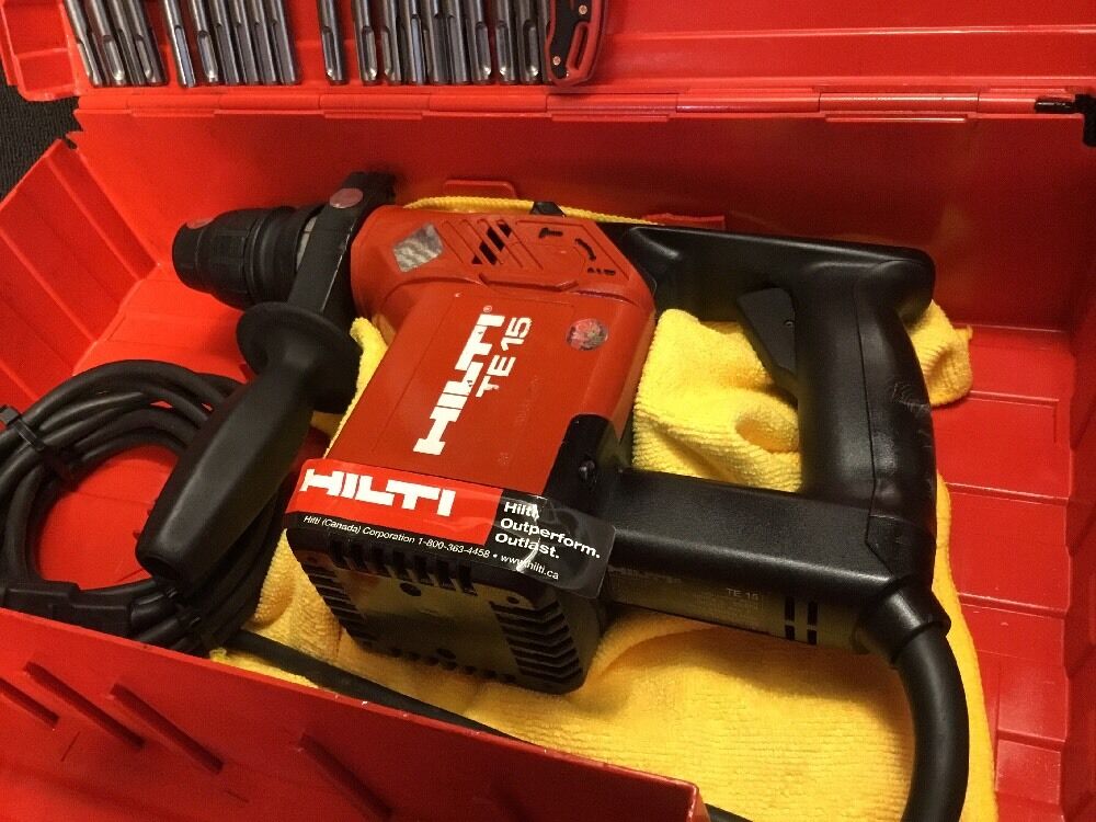 HILTI TE 15, PREOWNED, FREE COFFEE MUG, BITS, AND MORE