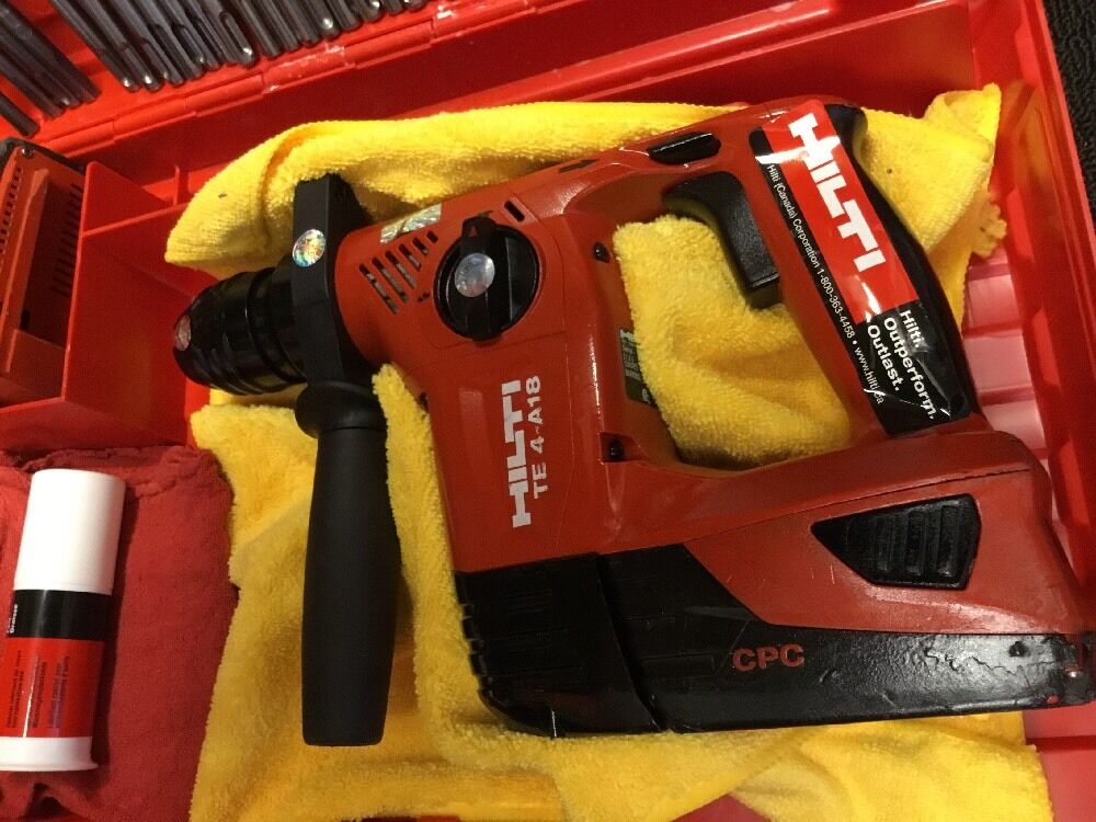 HILTI TE 4-A18 PREOWNED, FREE LASER METER, BITS AND EXTRAS