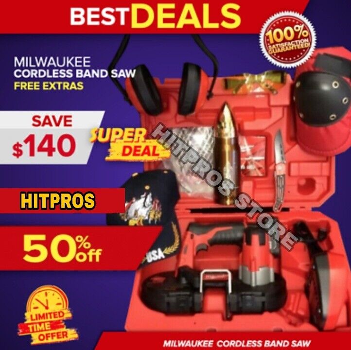 MILWAUKEE M12 CORDLESS SUB-COMPACT BAND SAW, BRAND NEW, FREE EXTRAS FAST SHIP