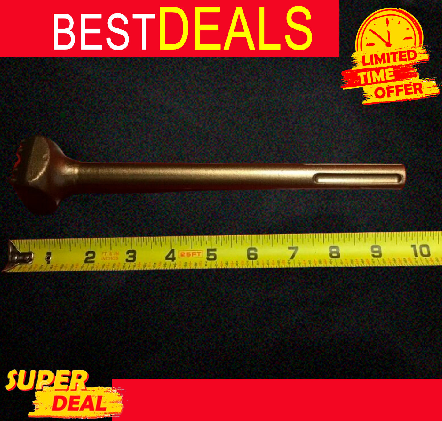 HILTI BUSHING TOOL SDS MAX 1-1/2" X 10" PREOWNED,