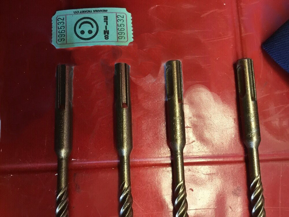 HILTI TE-CX 5/16" X 6-1/2" SDS PLUS SET OF 4, L@@K, GREAT, FREE HAT, FAST SHIP