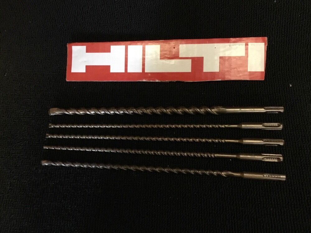 HILTI SET OF BITS SDS PLUS 1/2", 1/4", 5/16" PREOWNED, FREE HAT