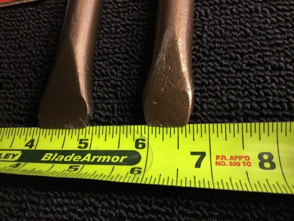 HILTI CHISEL TE F FLAT 7/8" & FLAT 5/8, PREOWNED, TE 52, TE 55, AND MORE