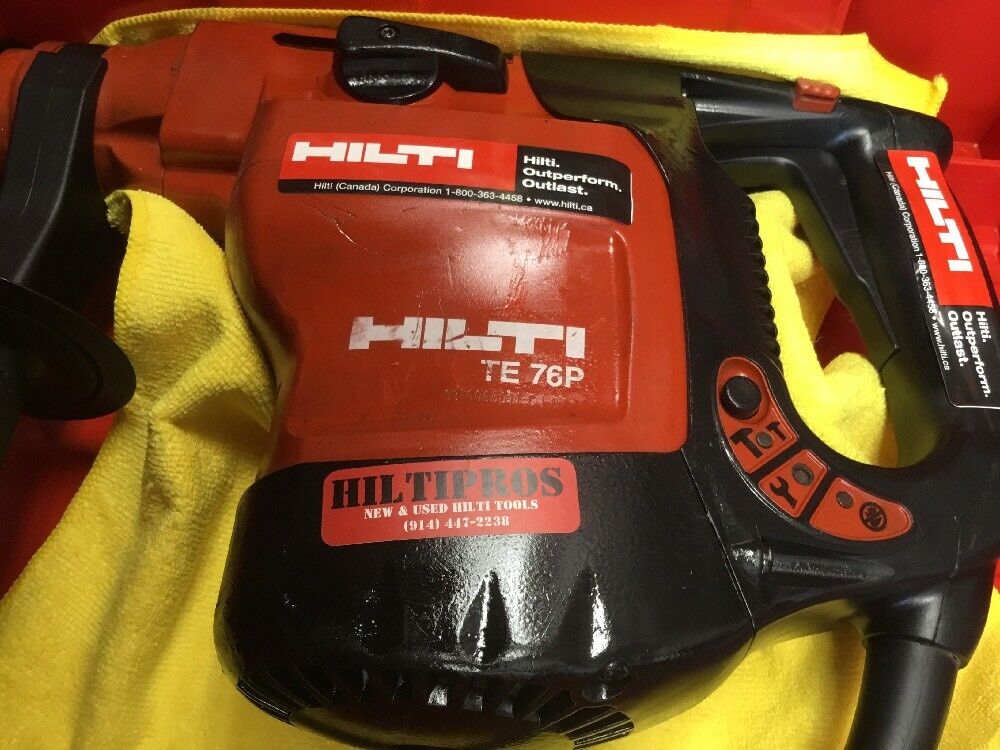 HILTI TE 76P HAMMER, PREOWNED, FREE SID 2-A, BITS, CHISELS, EXTRAS, FAST SHIP