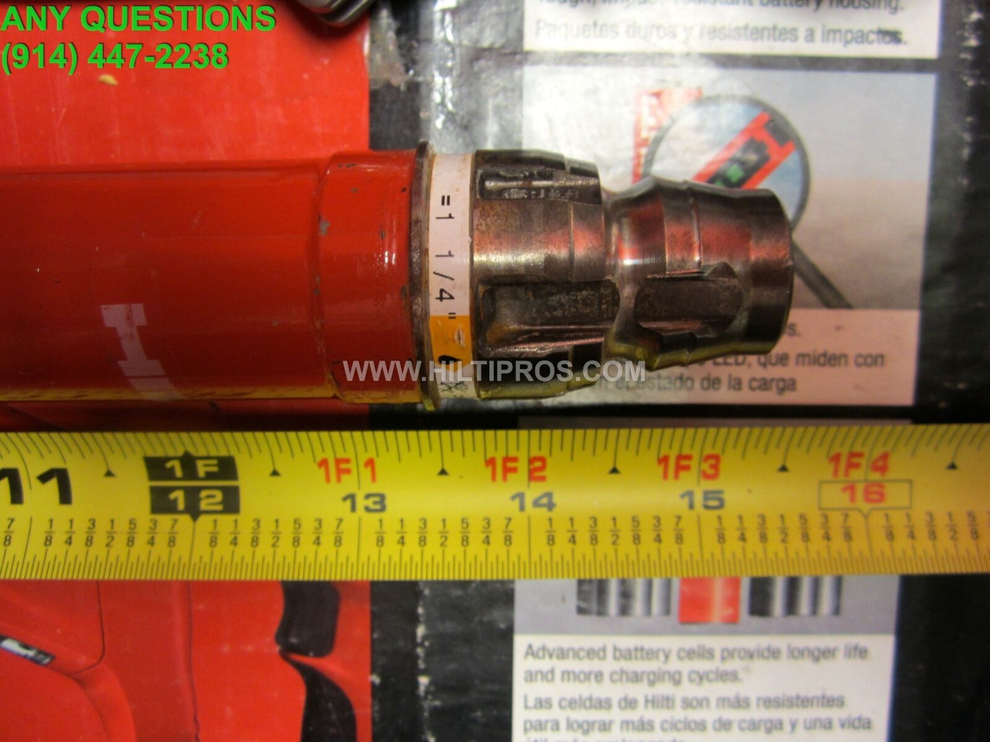 HILTI DIAM CORE BIT DD-BI 1-1/4" X 16", BRAND NEW