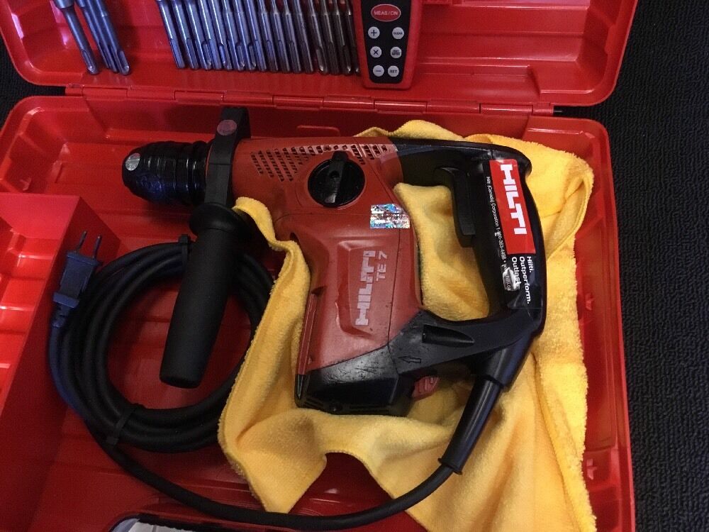 HILTI TE 7,PREOWNED, FREE LASER METER, BITS,  A LOT OF EXTRAS