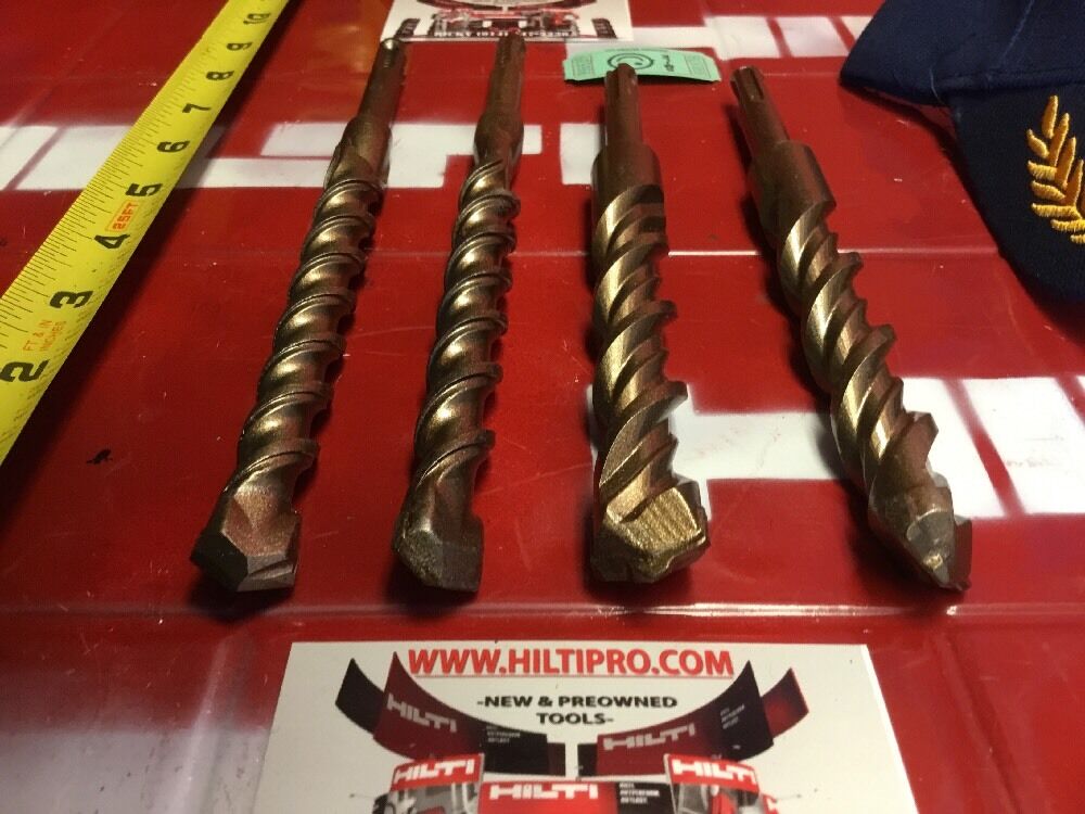 HILTI DRILL BIT 5/8", 3/4" SDS PLUS, SET OF 4,