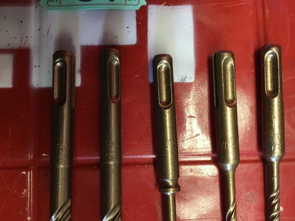 HILTI DRILL BIT 3/8", 3/16" SDS PLUS, SET OF 5,