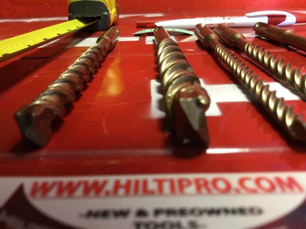 HILTI DRILL BIT 1/2", 3/8", 1/4" SDS PLUS, SET OF 5