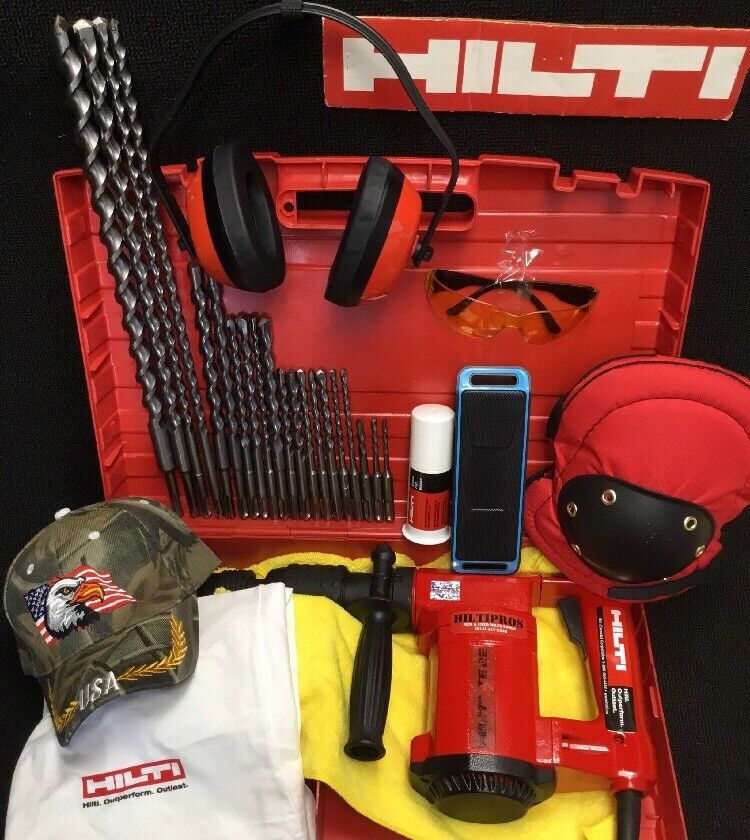 HILTI TE 22 HAMMER DRILL,PREOWNED, FREE SPEAKER,  EXTRAS,