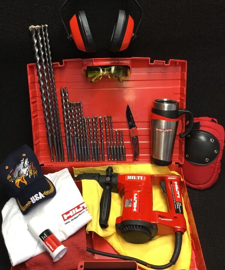 HILTI TE 22 DRILL, PREOWNED, FREE BITS AND EXTRAS, FREE COFFEE MUG