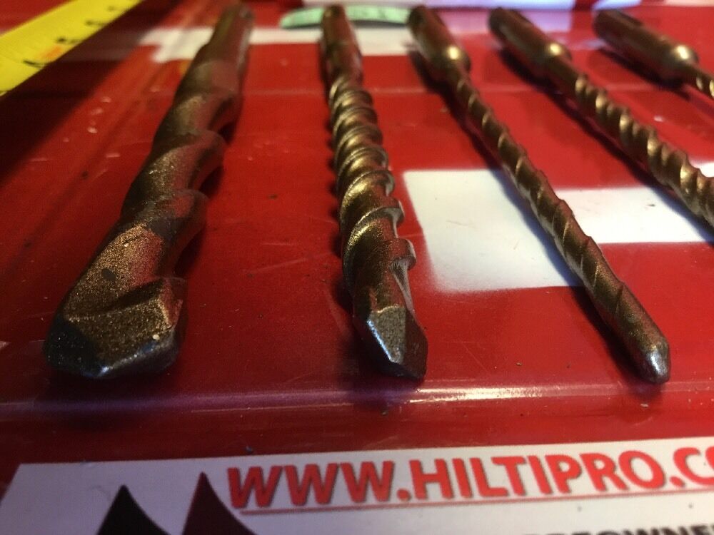 HILTI DRILL BIT 1/2", 1/4", 3/8" SDS PLUS, SET OF 5