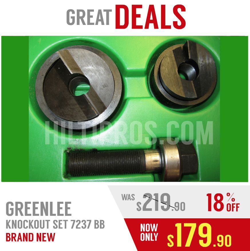 Greenlee Knockout Set 7237 BB , BRAND NEW, ORIGINAL