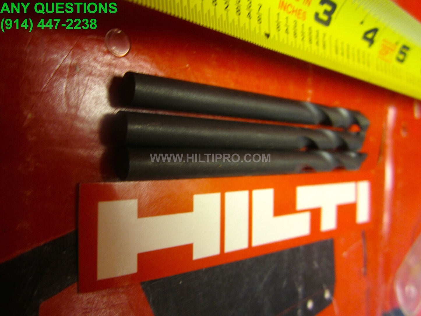 HILTI 5/16" X 4" PERCUSSION MASONRY BIT (SET OF 3), FREE PENCIL