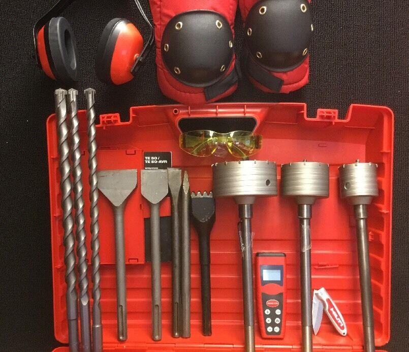 HILTI TE 50, PREOWNED, FREE BITS & CHISEL, LASER DISTANCE METER, FAST SHIP