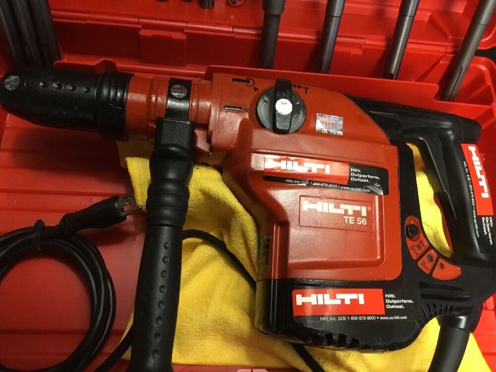 HILTI TE 56, PREOWNED, FREE THERMO, BITS, CHISELS, A LOT OF EXTRA , FAST SHIP